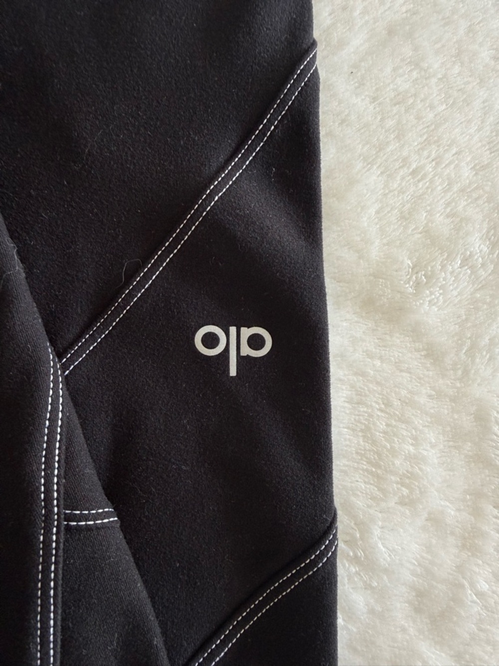 Alo Yoga Black High Waisted Leggings S Sculpt Seam Activewear Gym Yoga - Picture 4 of 7